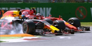 Даниэль Риккардо и Кими Райкконен в гонке Формулы-1 2017 года в Монце