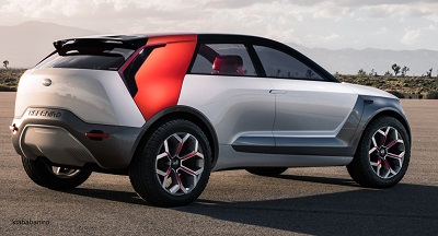 Электромобиль-концепт Kia HabaNiro, вид сзади