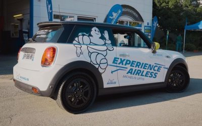 Электромобиль Mini Electric c шинами Uptis Michelin