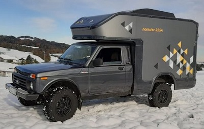 Кемпер на базе внедорожика Lada Bronto
